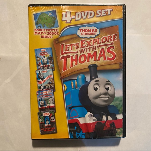 Thomas & Friends Media 4dvd Set Thomas Friends Lets Explore With